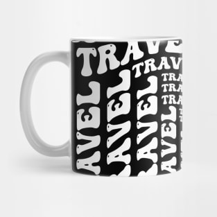 Travel modern wave typography design Mug